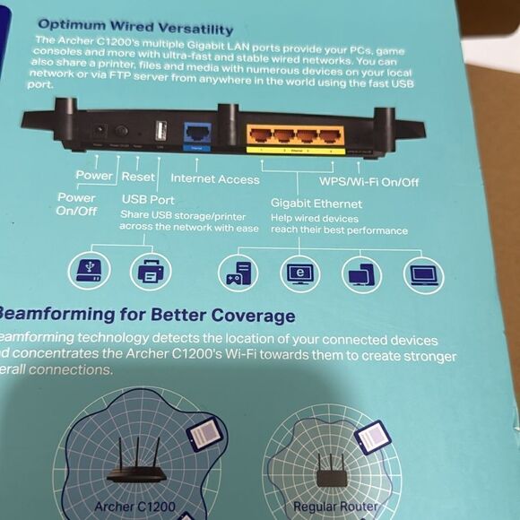 TP-Link AC1200 Wireless Wi-Fi Gigabit Router (Archer C5) - Picture 5 of 5